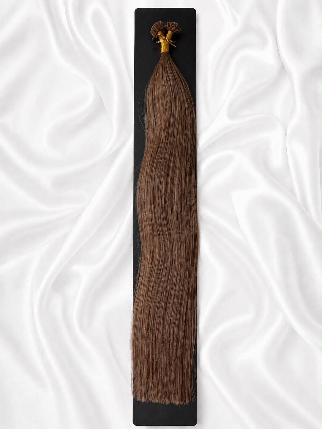 Naturalne włosy keratynowe 65 cm Elva Bronze – Aria Hair